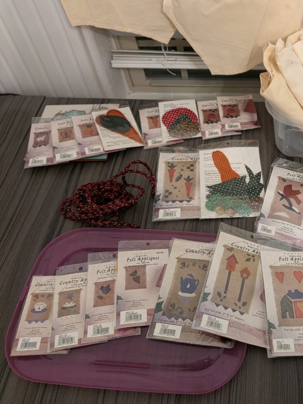 Vintage 1995 Shafaii Country Applique Kits MEGA Lot - 20 Packs + Bonus Vests